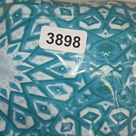 Tranquility By Colorado Clothing Large Turquoise & White Patterned Skirt 3898 - Picture 7 of 7